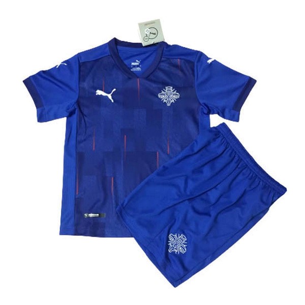 Camiseta Islandia Niño 1st 2020 Azul